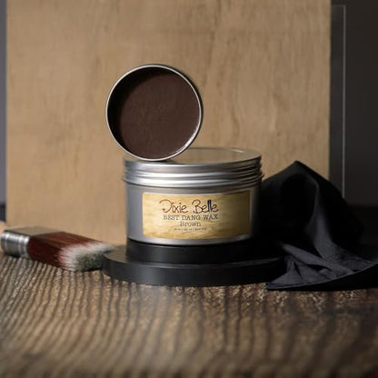 Dixie Belle Paint Company - Best Dang Furniture Wax - Brown (10oz) - color: Brown, size: 10 Ounce (Pack of 1)