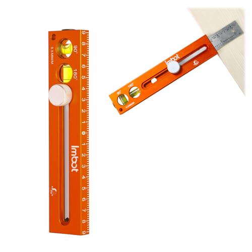 Imbot Leveling Marking Ruler Adjustable for Carpentry Woodworking