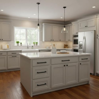 Alzassbg 5" Matte Black Cabinet Pulls and Handles 10 Pack, AL3071MB - color: Matte Black, size: 5" Hole Center