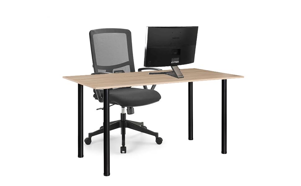 30 Inch Metal Desk Legs, Adjustable Table Legs - size: 30"