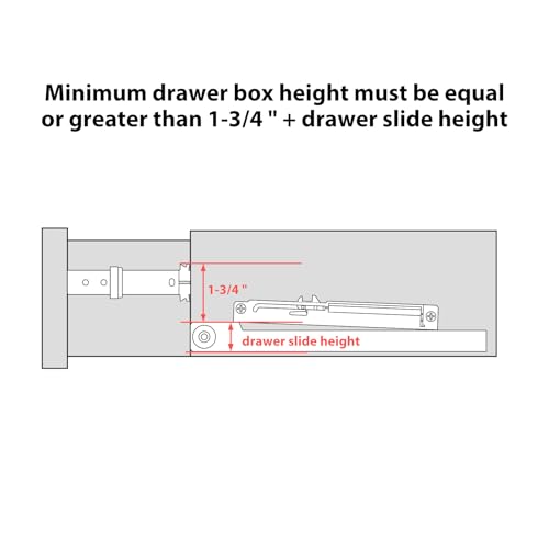 homdiy 5 Pair (10 Pack) Soft Close Adapter for Drawers