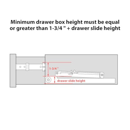 homdiy 5 Pair (10 Pack) Soft Close Adapter for Drawers