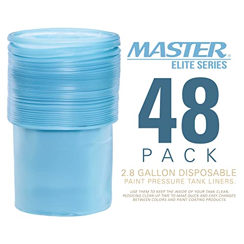 Master Airbrush Master Elite 2.8 Gallon Paint Pressure Pot Tank Liners - size: 2.8 Gallon (Pack of 48)