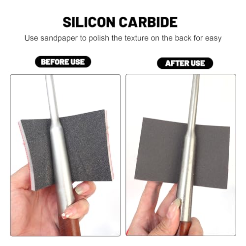 5Pcs/Set Sanding Sponge Set, 120-3000 Grit Soft Foam Hand Sander Block, Hook & Loop Wet Dry Sanding Sponges for Metal Wooden Furniture Drywall Sheetrock and Model Polishing (P1000, 10x7cm) - color: P1000