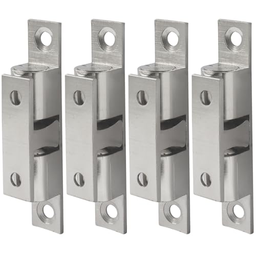 BokWin 2.75 Inch Double Roller Catch Cabinet Latches, 4 Pack - size: 2.75 Inch / 70mm