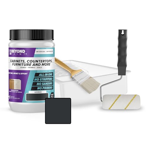 Beyond Paint Furniture, Cabinets and More All-in-One Refinishing Kit, Licorice - color: Licorice