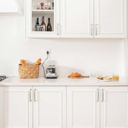 Goldenwarm 10 Pack 7-1/2 Inch Brushed Nickel Cabinet Pulls Solid Handles - color: Brushed Satin Nickel, size: 7-1/2 Inch Hole Center