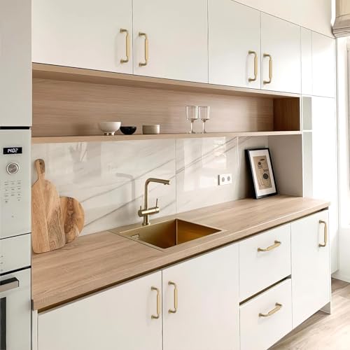 10 Pack Champagne Bronze Cabinet Pulls 3.75 Inch(96mm) Kitchen Cabinet Handles Cabinet Hardware for Drawer Pulls - color: Champagne Bronze, size: 3.75" Hole Center