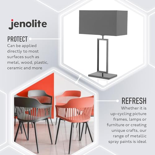JENOLITE Directorust Metallic Finish Aerosol, Gun Metal Grey 1x13.5oz - color: Gun Metal Grey