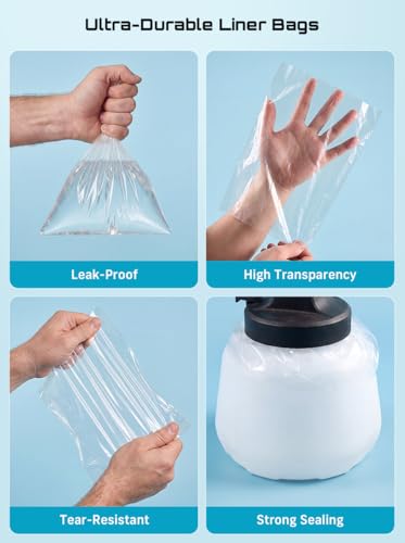 100PCS Paint Sprayer Bags 7.8"x11.8" - color: Transparent