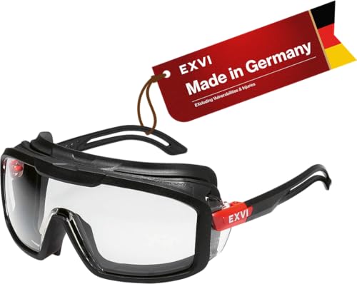 SG200 Safety Glasses ANSI Z87.1, Non OTG, Anti-Fog, Scratch Resistant, UV400, Rubber Gasket (Up to 95% Seal), Dust & Liquid Protection, Adjustable Fit