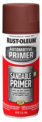 Rust-Oleum 249419 Automotive Sandable Primer Spray, 12 oz, Red - color: Red, size: 12 fl oz (Pack of 1)