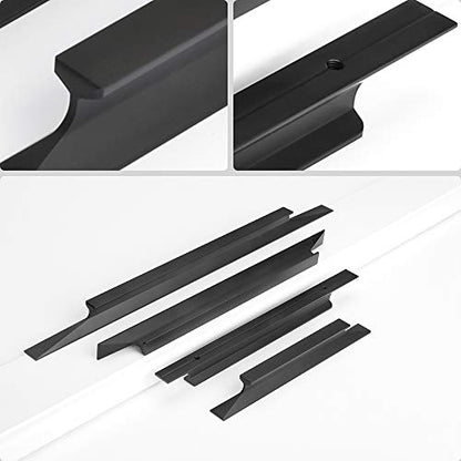 Peaha 30 Pack 6-1/4 Inch Hole Center Black Kitchen Cabinet Handles - color: Black-30pack, size: 6-1/4in Hole Centers