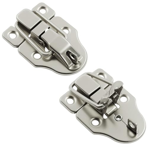 2-Pack Metal Toggle Latch, Silver - color: Silver
