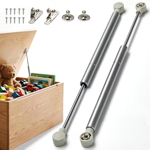 Vepagoo 2 Pack Soft Close Hinges for Toy Box, 15 inch 100N