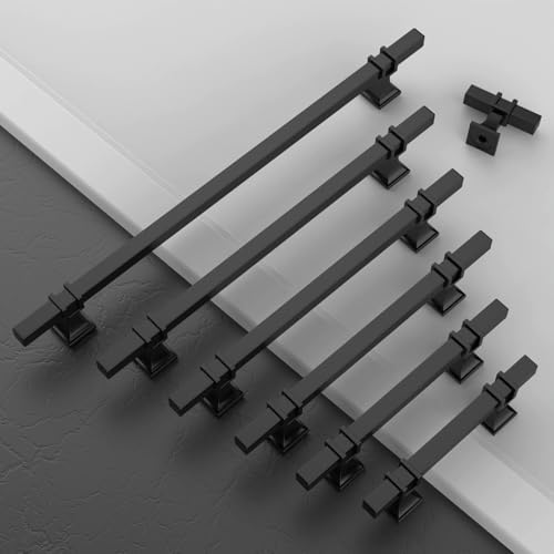 Asidrama 10 Pack 3 Inch(76mm) Matte Black Kitchen Cabinet Handles, Cabinet Pulls Kitchen Cabinet Hardware for Cupboard Drawer Pulls - color: Matte Black, size: 3" Hole Center