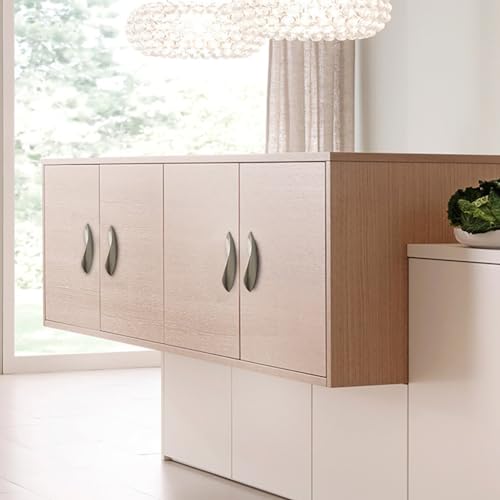 4Pcs Arcuate Pulls Handles Knobs,Modern Elegant Curved Handle Cabinet Pulls,Create a Spatial Aesthetic,S-Shaped Solid Zinc Alloy Drawer Pulls Handles (Ink Gold, 3.8" Hole Centers) - color: Ink Gold, size: 3.8" Hole Centers