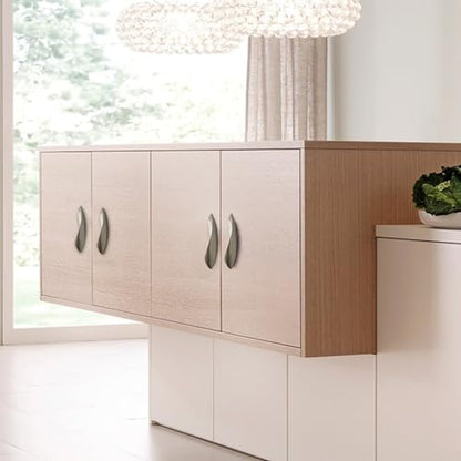 4Pcs Arcuate Pulls Handles Knobs,Modern Elegant Curved Handle Cabinet Pulls,Create a Spatial Aesthetic,S-Shaped Solid Zinc Alloy Drawer Pulls Handles (Ink Gold, 3.8" Hole Centers) - color: Ink Gold, size: 3.8" Hole Centers