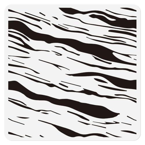 Marble Texture Stencil, Reusable Painting Template for Home Decor - style: Marble Texture