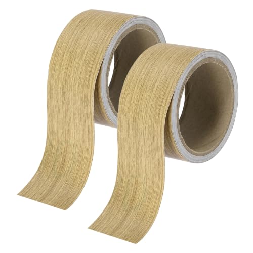 uxcell 2Pcs 2" x 33 ft PVC Edge Banding Tape, Light Oak - color: Light Oak, size: 2" x 33 ft