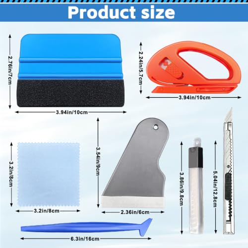 Vicsamer Film Installation Tools Set,Scratch-Free for Car Vinyl & Tint