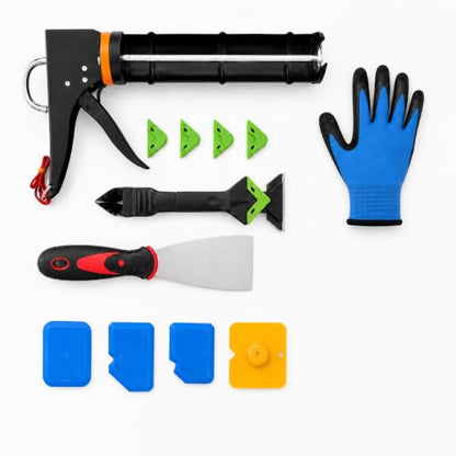 7-Piece Caulking Kit with Caulk Gun