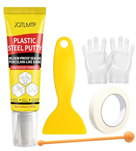 White Silicone Caulk 5.29 Oz, Waterproof Sealant for Home Repair
