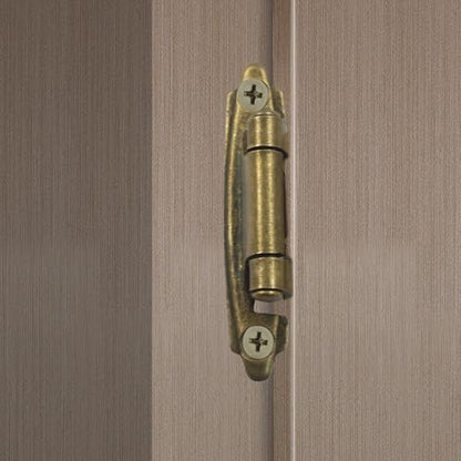 4-Pack (2 Pair) Antique Brass Self-Closing Cabinet Hinges - color: Bronze