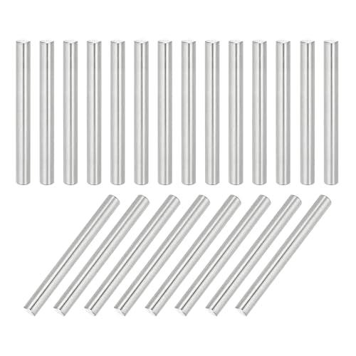 MECCANIXITY 22Pcs Dowel Pin 5mm x 50mm Shelf Support Pin 304 Stainless Steel Shelf Pegs for Shelves Cabinets Furniture Nickel Plated, Silver Tone - size: 5mm x 50mm