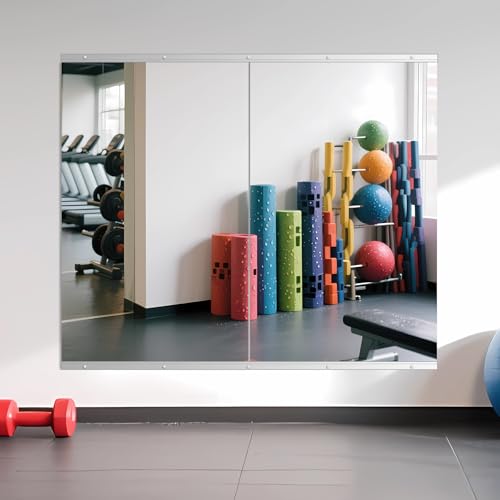 Home Gym Mirror for Wall, 48" x 28" x 2PCS Frameless Full Length Mirror - size: 48"x28"-2pcs