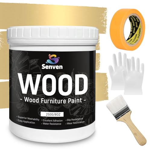 Metallic Gold Acrylic Paint Antique Gold Leaf Touch-Up Paint Kit for Wood, Metal, Arts, Crafts, Canvas, Furniture, Wall, DIY, Wood Cabinets, Home Decor Shiny Metallic Finish 8 oz - size: 8 Fl Oz (Pack of 1)