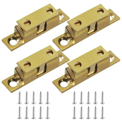 4 Pack Gold Ball Tension Roller Catch Latch, 40x23mm - color: Silver