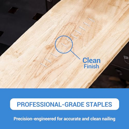 meite T50 Heavy Duty Staples, 1/2 Inch Galvanized T50 Staples for Staple Gun, 20 Gauge 3/8 Inch Crown Staple for Upholstery, Construction, Furniture (1 Case) - size: 1/2 Inch, style: 1 Case (30 Packs)