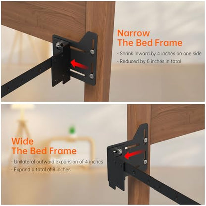 2 PCS Bed Frame Brackets Adapter for Headboard,Bed Frame Adapter Brackets - color: 2Pcs Headboard Brackets