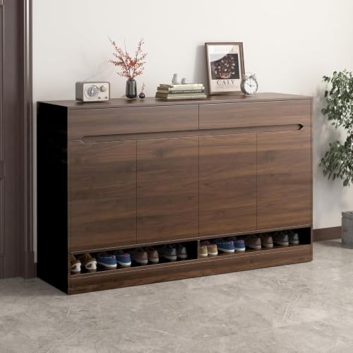 BOMENG Walnut Contact Paper Vinyl Wrap Wood Grain Peel and Stick Wallpaper - color: Dark Brown, size: 31.5" x 79"