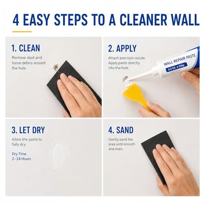Drywall Repair Kit, 2 Pack 250g Wall Repair Paste with Tools