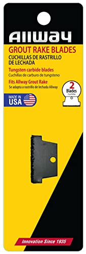ALLWAY GRB Carbide Grout Rake Replacement Blades, 2 Pack - style: Replacement Blades (2 Pack)