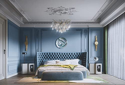 Dimoon 236''x17.7'' Blue Peel and Stick Wallpaper Contact Paper Modern Self Adhesive Wall Paper Removable Renter Friendly Textured Solid Color Shelf Cabinet Vinyl Roll (236''x17.7'',Blue Grey) - color: Blue Grey, size: 17.7" x 236"