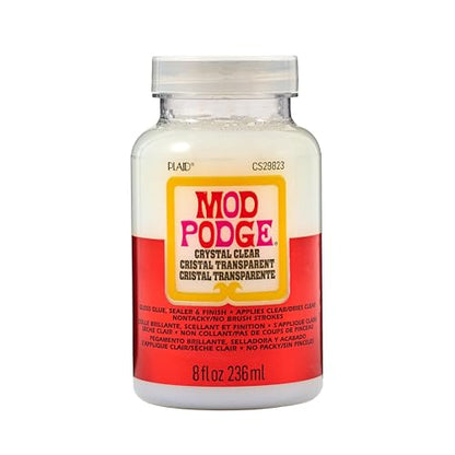 Mod Podge, Crystal Clear Gloss Glue, Sealer, and Finish, 8 fl oz