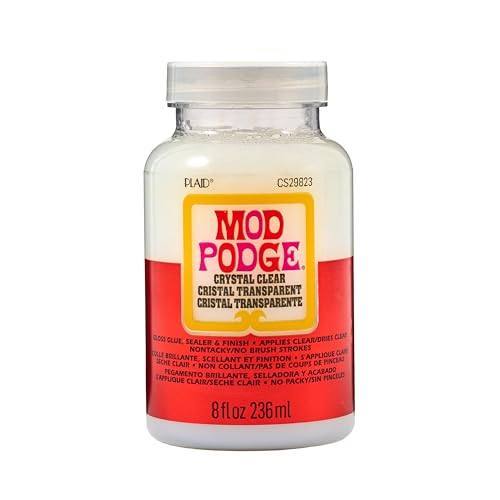 Mod Podge, Crystal Clear Gloss Glue, Sealer, and Finish, 8 fl oz