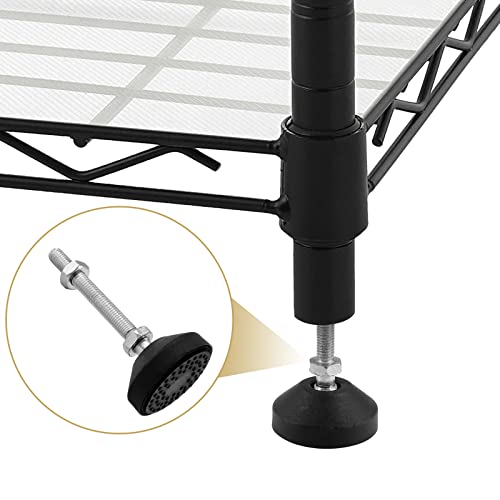 Bonsicoky M10 Metal Adjustable Leveling Feet, 4 Pcs, 3.2" x 1.9" - size: M10,3.2" Height
