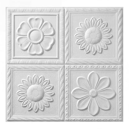Nuanchu 20 Pcs 13.8 x 13.8 Inch Ceiling Tiles Peel and Stick, Fresh - color: Fresh, size: 13.8 x 13.8 Inch