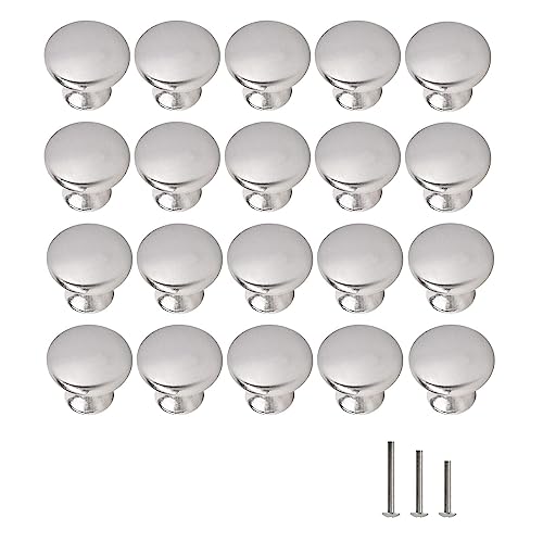 Satin Brushed Nickel Cabinet Knobs 20 Pack Kitchen Drawer Knob - color: Brushed Nickel, size: 20