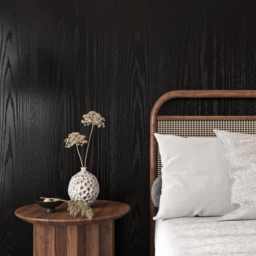 Livelynine 15.8x197 Black Contact Paper Peel and Stick Countertops for Kitchen Cabinet Wallpaper Black Vinyl Countertop Wrap Waterproof Stick on Counter Top Covers Adhesive Heavy Duty Desk Covering - size: 197" x 15.8"