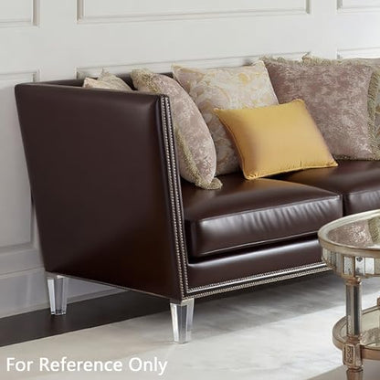 Clear Acrylic Couch Legs, 4 Inch Height, 2 Inch Width, 4Pcs - size: H 4 Inch
