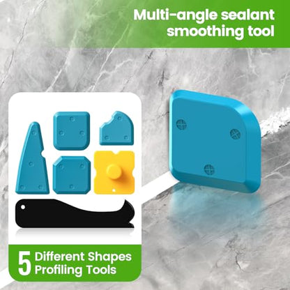 Silicone Caulking Tool Kit-3 in 1 Caulk Tool, Caulk Remover Tool - style: Classic Set