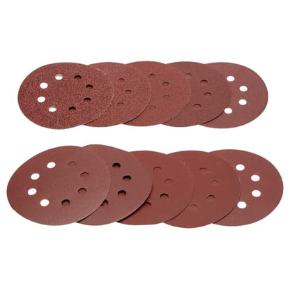 Starbond 5 Inch 8 Hole Sanding Discs, 100 Pack Hook and Loop Sandpaper Set - size: 100 Pack
