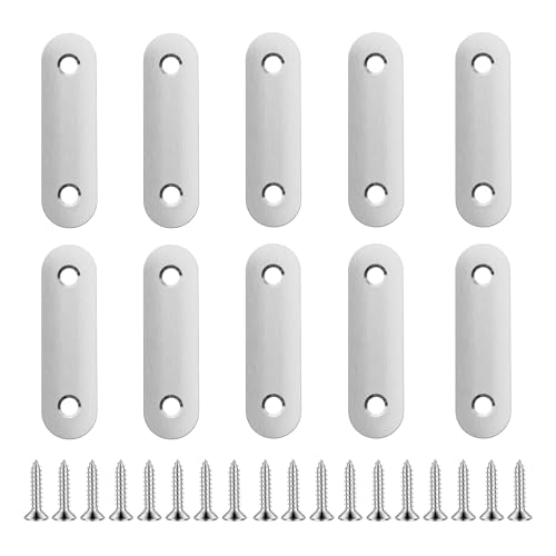 10pcs 57mm Flat Plate Straight Brackets - size: 10Pcs 57 Straight