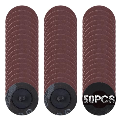 SPEEDWOX 50Pcs 2" 240 Grit Quick Change Sanding Discs Aluminum Oxide Coated - style: 240 Grit