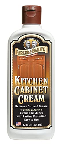 Parker & Bailey Kitchen Cabinet Cream, Multi Surface Cleaner & Furniture Cleaner, Quick Shine Wood Restorer & Protector for Cabinets, Tables & Surfaces, Renews & Restores a Finish for Wood, 12oz - size: 12 Ounce (Pack of 1)